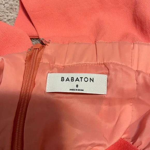 Aritzia Babaton Flutter Romper - Strapless Coral - Picture 3 of 3
